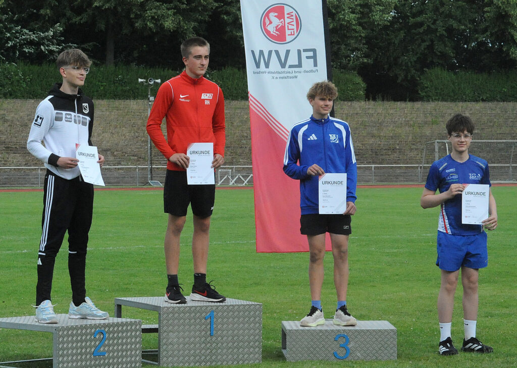 Platz 4 bei Westfalenmeisterschaften für Julius Martensmeier